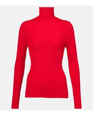 Wolford Ribbed-Knit Turtleneck - Red