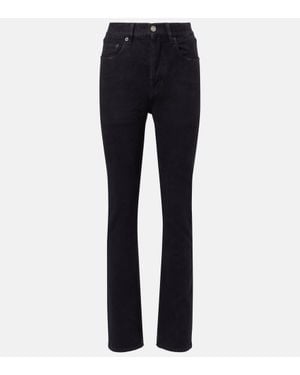 Saint Laurent High-Rise Flared Jeans 90S - Blau