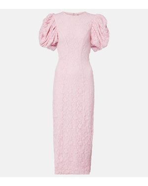 ROTATE BIRGER CHRISTENSEN Lace Midi Dress For - Pink