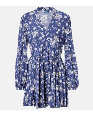 Polo Ralph Lauren Floral Minidress - Blue