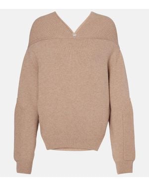 Victoria Beckham Jersey De Lana Y Cachemir - Neutro