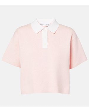 JW Anderson Polo Cropped - Rosa