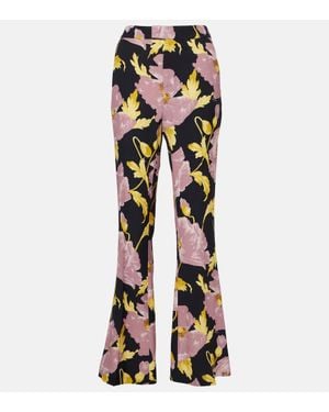 La DoubleJ Saturday Night Printed Bootcut Pants - Multicolor