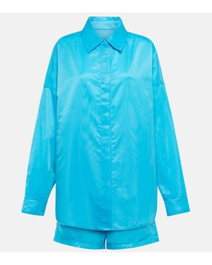 Frankie Shop Set Aus Hemd Und Shorts Perla - Blau