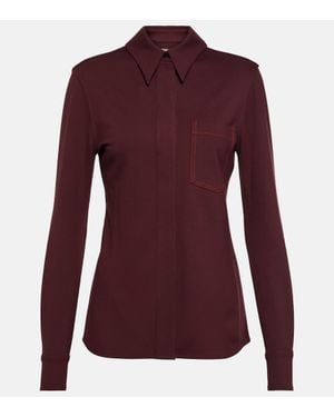 Victoria Beckham Knitted Shirt - Purple