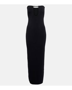 Christopher Esber Ribbed-knit Bodycon Maxi Dress - Black