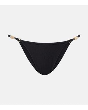 SAME Verziertes Bikini-Hoeschen - Schwarz