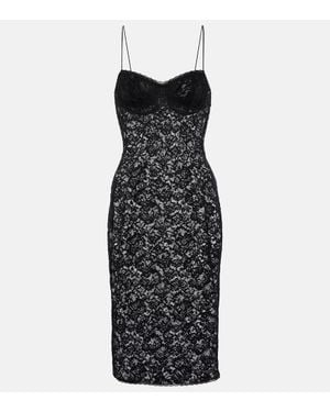 Oséree Minikleid Aus Spitze - Schwarz