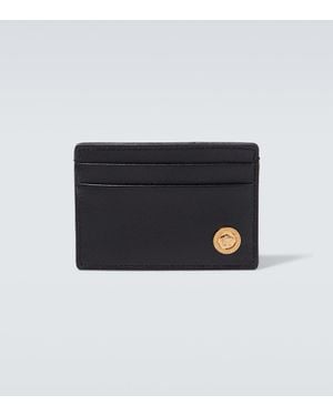 Versace Kartenetui Medusa Aus Leder - Schwarz