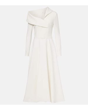 Safiyaa Abito Midi Asimmetrico Odelle - Bianco