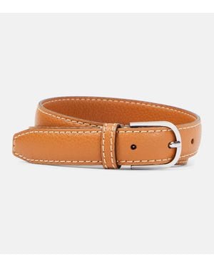TOTEME Leather Belt - Brown