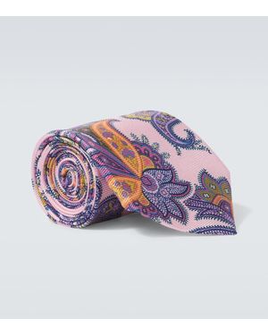 Etro Krawatte Aus Jacquard - Pink