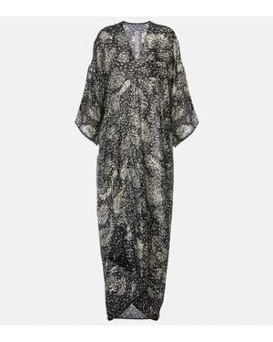 Rick Owens Tommykite Draped Satin Gown - Gray