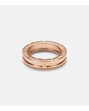 BVLGARI Bague B.Zero1 En Or Rose 18 Ct - Blanc