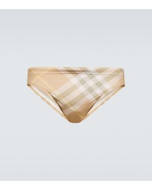 Burberry Costume Da Bagno Check - Neutro
