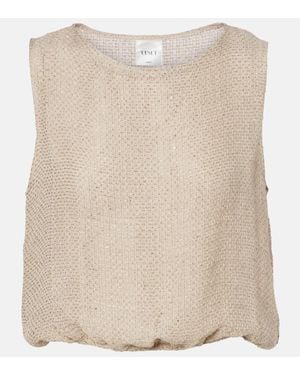 Leset Top Stella Aus Einem Leinengemisch - Natur
