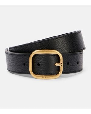 Loewe Guertel Aus Leder - Schwarz