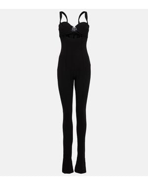 Jacquemus La Combinaison Bikini Wool-Blend Jumpsuit - Black