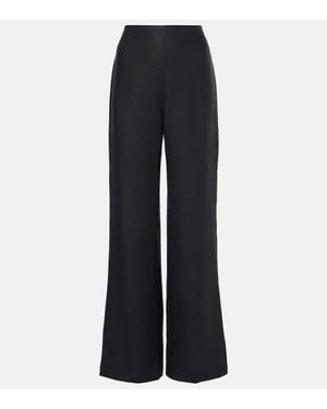 Faithfull the Brand Ilride Linen Wide-Leg Pants - Blue