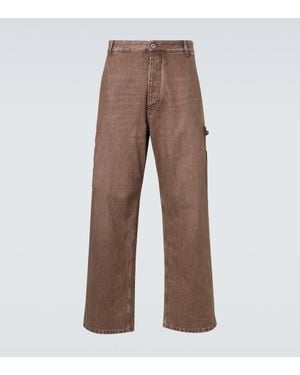 Bottega Veneta Mid-Rise Cargo-Jeans - Braun
