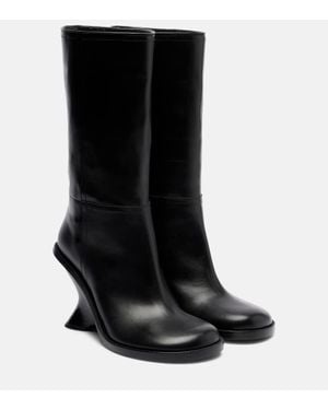 Dries Van Noten Stiefel 95 Aus Leder - Schwarz