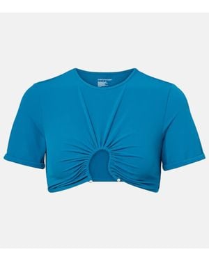Christopher Esber Cropped-Top Crescent - Blau