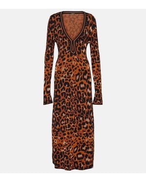 Johanna Ortiz Abito Midi Amur - Marrone