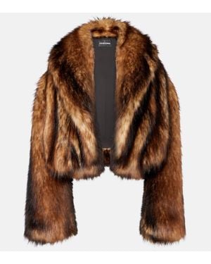 David Koma Cropped Jacket - Brown