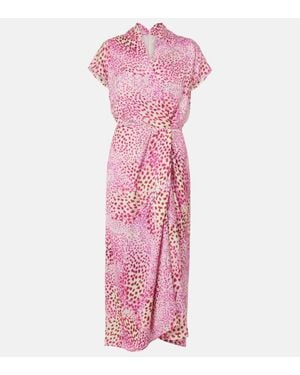 Dries Van Noten Abito Midi - Rosa