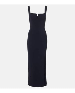 Galvan London Robe Longue Freya - Bleu
