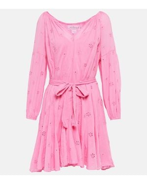 Velvet Gracie Cotton Minidress - Pink
