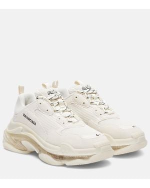 Balenciaga Triple S Mesh Trainers - White
