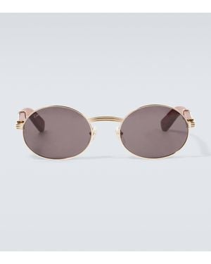 Cartier Round Sunglasses - Brown