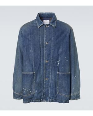 Visvim Surchemise Matelassee En Jean - Bleu