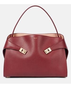 Ferragamo Schultertasche Hug Large Aus Leder - Rot