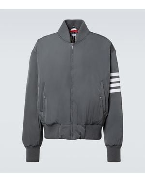 Thom Browne Bomberjacke 4-Bar - Grau