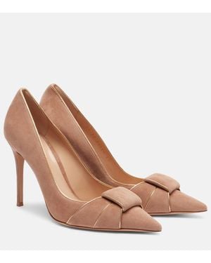 Gianvito Rossi Suede Pumps - Brown