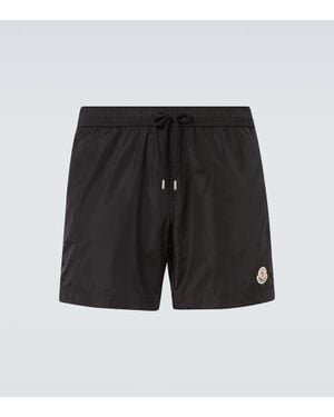 Moncler Logo Swim Trunks - Black