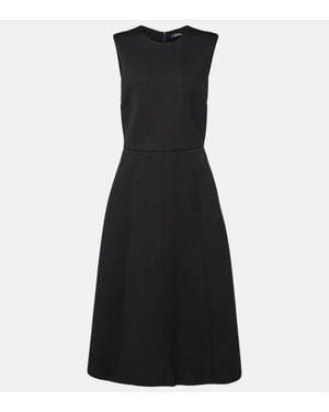 Max Mara Zigote Jersey Midi Dress - Black