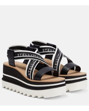 Stella McCartney Sandali Sneak-Elyse Con Plateau - Nero