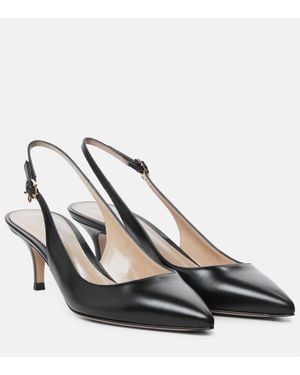 Gianvito Rossi Pumps Slingback Ribbon Sling 55 - Nero