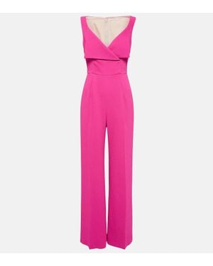 Emilia Wickstead Antica Crepe Jumpsuit - Pink