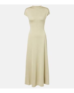 TOVE Midikleid Lenore Aus Wolle Und Seide - Grün