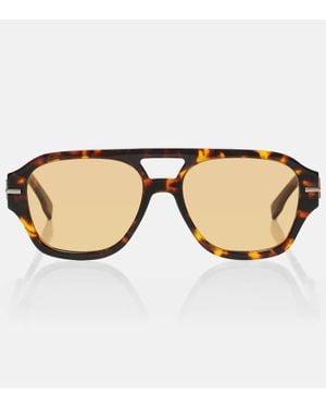 Fendi Graphy Aviator Sunglasses - Brown