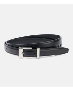 KHAITE Cinturon Manhattan De Piel - Negro