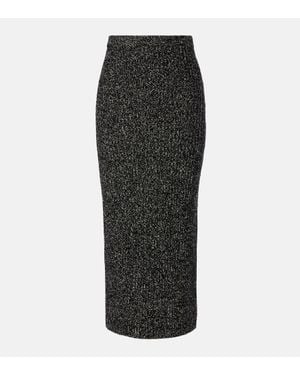 Max Mara Rodano Wool-Blend Pencil Skirt - Black