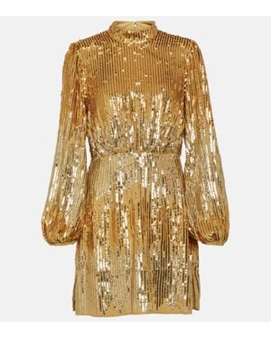 RIXO London Samantha Sequined Minidress - Metallic