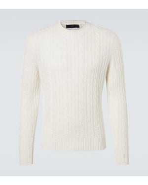 arch4 Duke Street Cable-Knit Cashmere Sweater - White