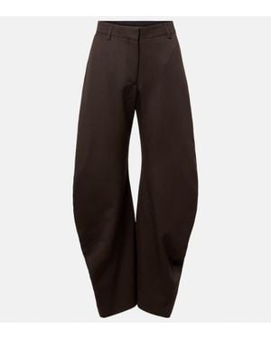 Acne Studios Weite Hose Patty Aus Wolle - Braun