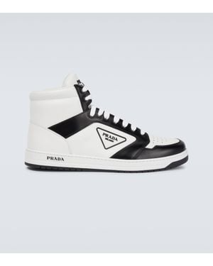 Prada Black And White Logo Trainer